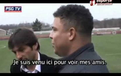 Ronaldo “o fenómeno” faz uma visita ao PSG