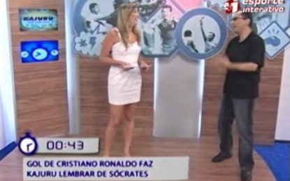 CR7 elogiado em programa de TV no Brasil
