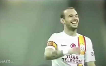 Sneijder eufórico com a visita de Mourinho à Turquia