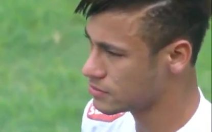 Despedida emocionada de Neymar do Santos para o Barcelona