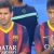 Adepto tenta abraçar Neymar durante apresentação do Barcelona