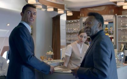 Emirates junta Pelé e Cristiano Ronaldo no mesmo avião