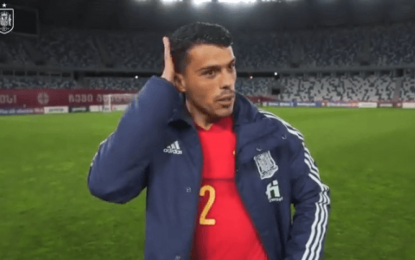 Vídeo: Porro não conteve as lágrimas depois da estreia pela seleção espanhola