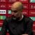 Vídeo: Guardiola pega-se como jornalista após eliminação na Taça