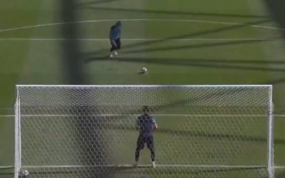 Ederson Moraes já ensaia a batida de penaltis para a final da Champions… (VIDEO)