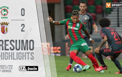 Highlights | Resumo: Marítimo 0-2 SC Braga (Liga 21/22 #1)