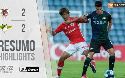 Highlights | Resumo: Santa Clara 2-2 Moreirense (Liga 21/22 #2)