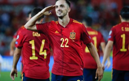 Vídeo: O golo de Sarabia na vitória da Espanha