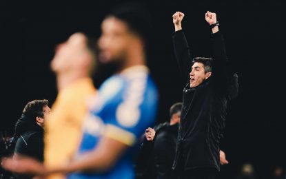 Vídeo: O eufórico festejo de Lage depois da vitória do Wolverhampton