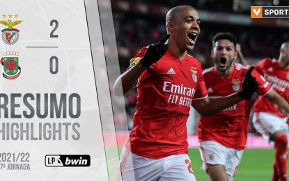 Highlights | Resumo: Benfica 2-0 Paços de Ferreira (Liga 21/22 #17)