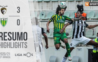 Highlights | Resumo: Portimonense 1-2 Tondela (Liga 21/22 #20)