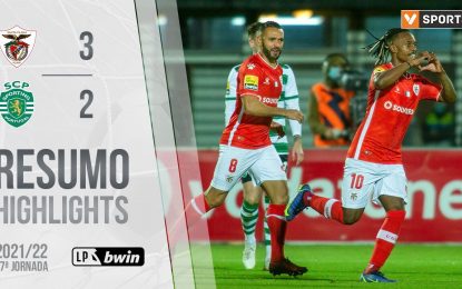 Highlights | Resumo: Santa Clara 3-2 Sporting (Liga 21/22 #17)