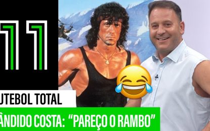 “Pareço o Rambo” 😂 Cândido Costa corta camisa e o painel não aguenta!