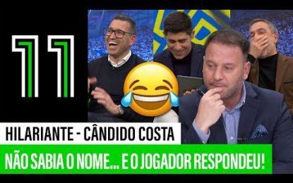 HILARIANTE: Cândido Costa e o autógrafo à entrada do Canal 11!