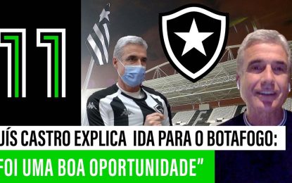 Luís Castro sobre Botafogo: “Desafio muito grande”