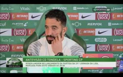 Vídeo: Amorim comenta se Sarabia foi a melhor contratação do Sporting e dá o exemplo de João Mário sobre o risco que não se cruza