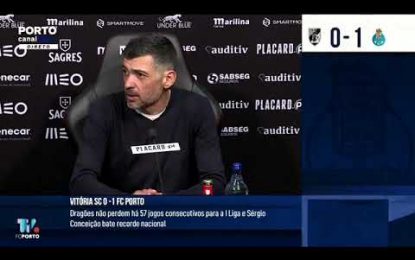 Vídeo: Conceição explica o que se passou no 2.º penálti do FC Porto