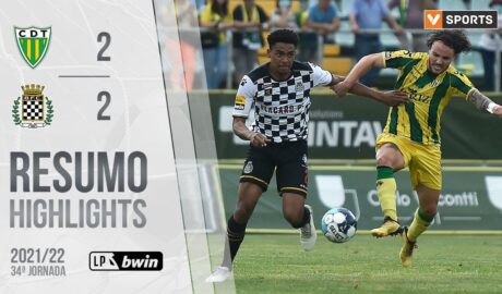 Highlights | Resumo: Tondela 2-2 Boavista (Liga 21/22 #34)
