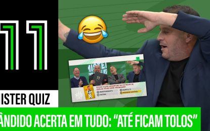 Cândido Costa ACERTA TUDO no Mister Quiz!