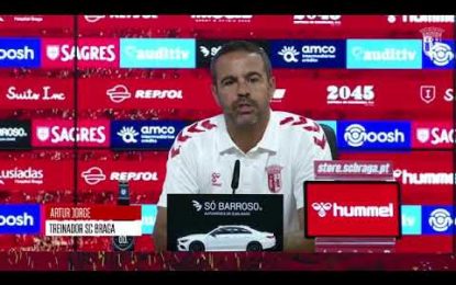 Vídeo: «Se o SC Braga é candidato ao título? Vamos ser uma equipa ambiciosa, mas ainda é prematura definir metas»