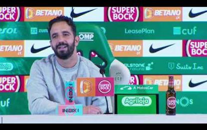 Vídeo: Amorim até respondeu em inglês depois da vitória do Sporting