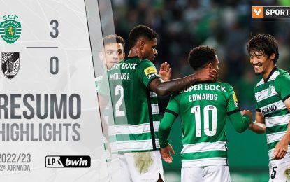 Highlights | Resumo: Sporting 3-0 Vitória SC (Liga 22/23 #12)