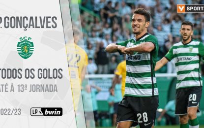 Pedro Gonçalves (Sporting): Golos até à 13.ª jornada (Liga 2022/2023)