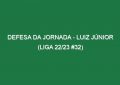 Defesa da jornada – Luiz Júnior (Liga 22/23 #32)