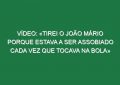 Vídeo: «Tirei o João Mário porque estava a ser assobiado cada vez que tocava na bola»