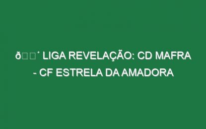 🔴 LIGA REVELAÇÃO: CD MAFRA – CF ESTRELA DA AMADORA