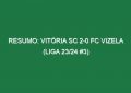 Resumo: Vitória SC 2-0 FC Vizela (Liga 23/24 #3)