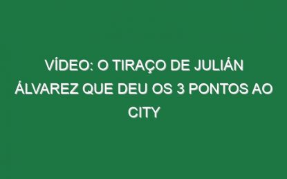 Vídeo: O tiraço de Julián Álvarez que deu os 3 pontos ao City
