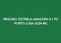Resumo: Estrela Amadora 0-1 FC Porto (Liga 23/24 #5)