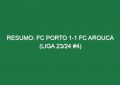 Resumo: FC Porto 1-1 FC Arouca (Liga 23/24 #4)