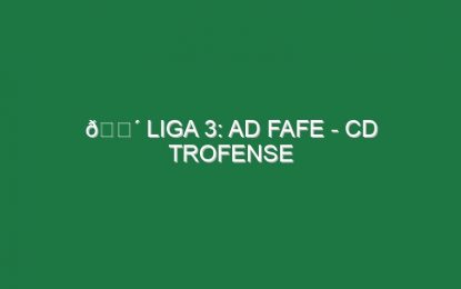 🔴 LIGA 3: AD FAFE – CD TROFENSE