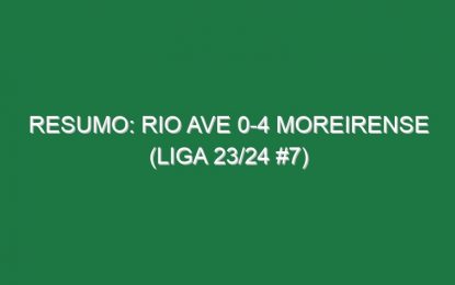 Resumo: Rio Ave 0-4 Moreirense (Liga 23/24 #7)
