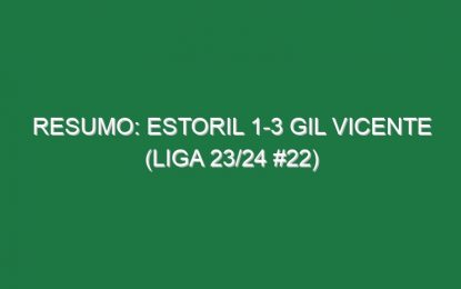 Resumo: Estoril 1-3 Gil Vicente (Liga 23/24 #22)