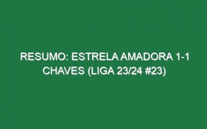 Resumo: Estrela Amadora 1-1 Chaves (Liga 23/24 #23)
