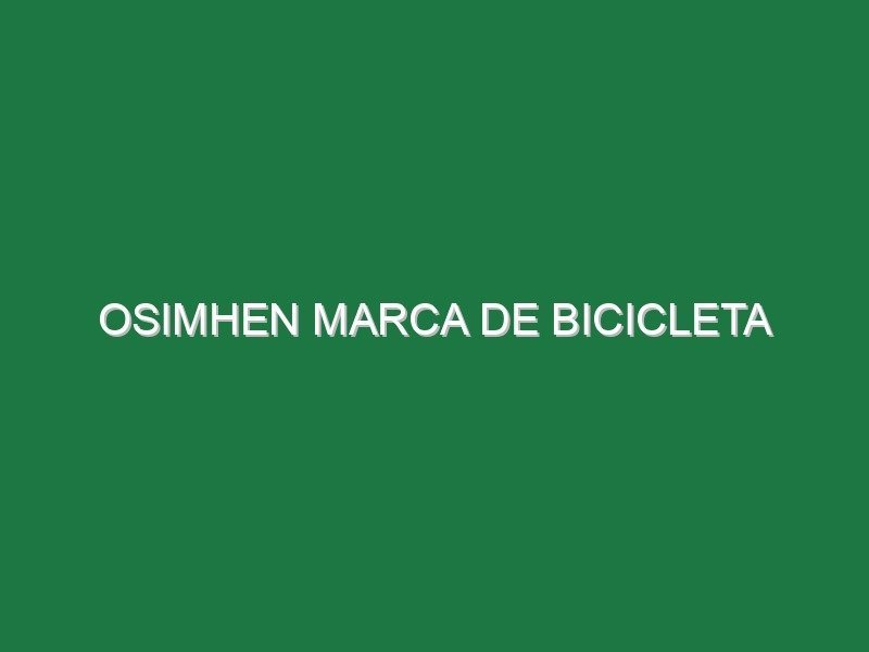 Osimhen marca de bicicleta