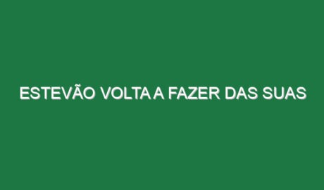 Estevão volta a fazer das suas
