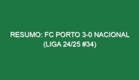 Resumo: FC Porto 3-0 Nacional (Liga 24/25 #34)