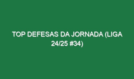 Top Defesas da jornada (Liga 24/25 #34)