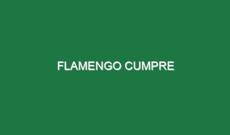 Flamengo cumpre
