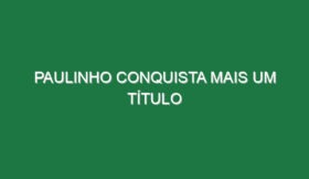 Paulinho conquista mais um título