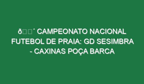 🔴 CAMPEONATO NACIONAL FUTEBOL DE PRAIA: GD SESIMBRA – CAXINAS POÇA BARCA