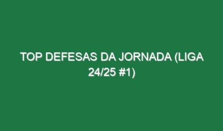 Top Defesas da jornada (Liga 24/25 #1)
