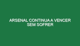 Arsenal continua a vencer sem sofrer